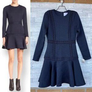 PROSE & POETRY "Billy" Flounce Fit and Flare Mini Ruffle tiered dress XS